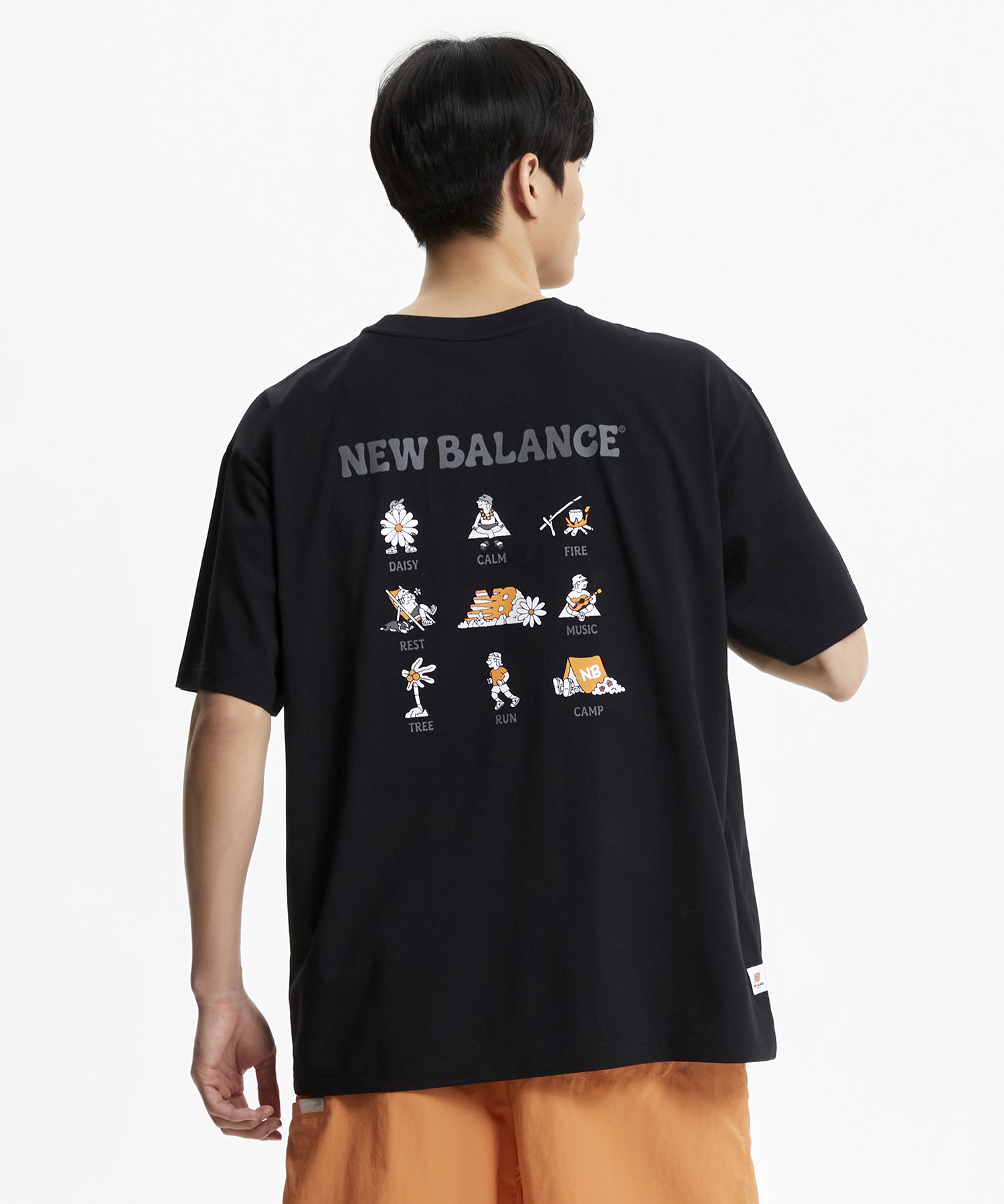 [NEW BALANCE] NBNEF31633 UNI NB BOY Picnic Content Tee★ New Balance Uni Nb Boy Picnic FesTival ShorT Sleeve T shirT