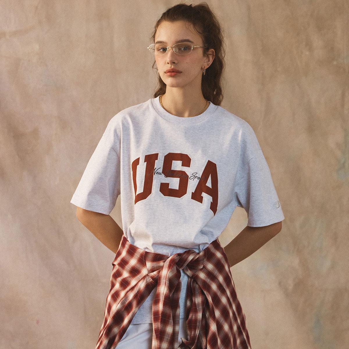 New Balance Korea - UNI USA 클래식 반팔티 (OVER FIT)