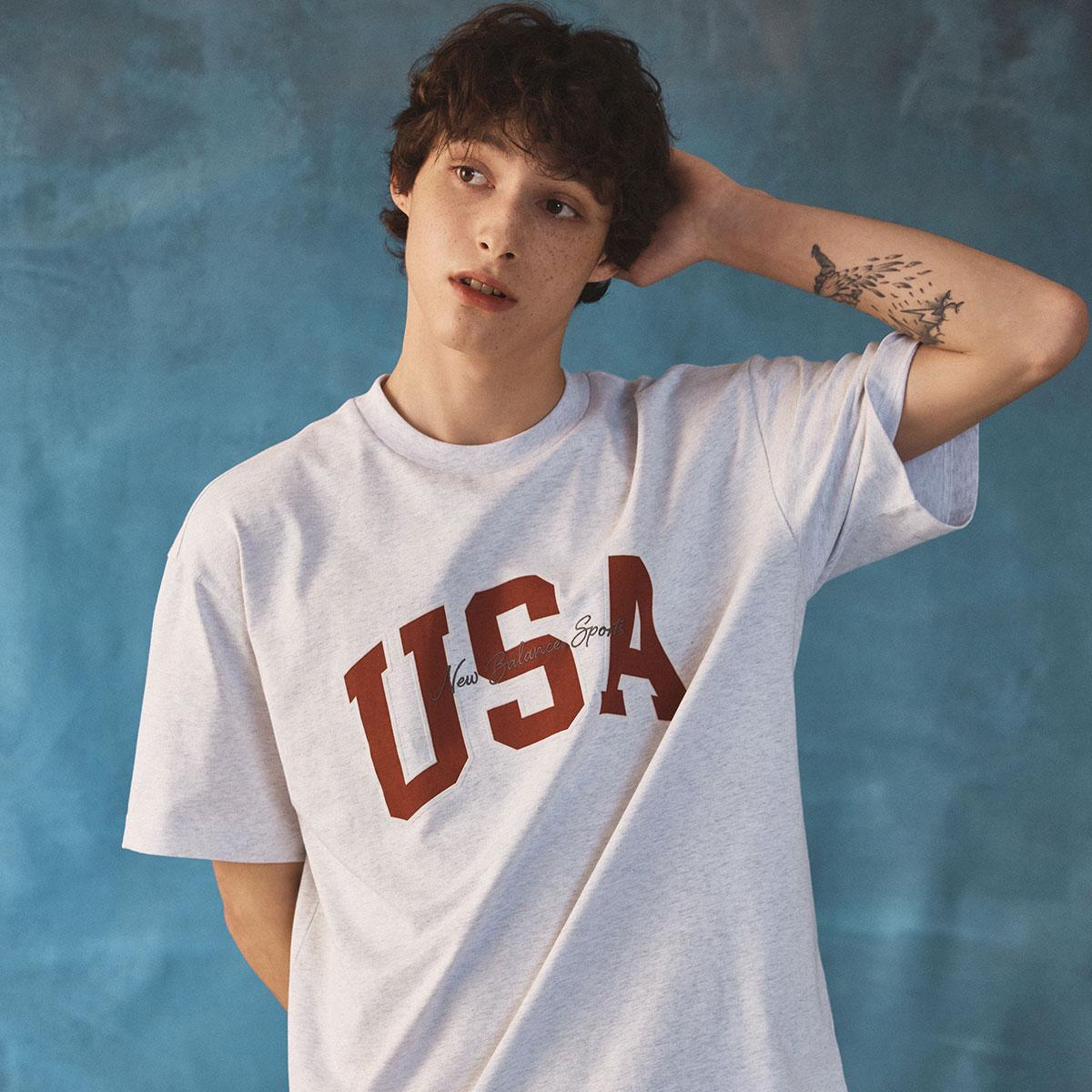 【NB】UNI カレッジ 半袖Tシャツ★aespa ウィンター着用モデル 250515 Winter for New Balance SS25 Collection : r/Aespa