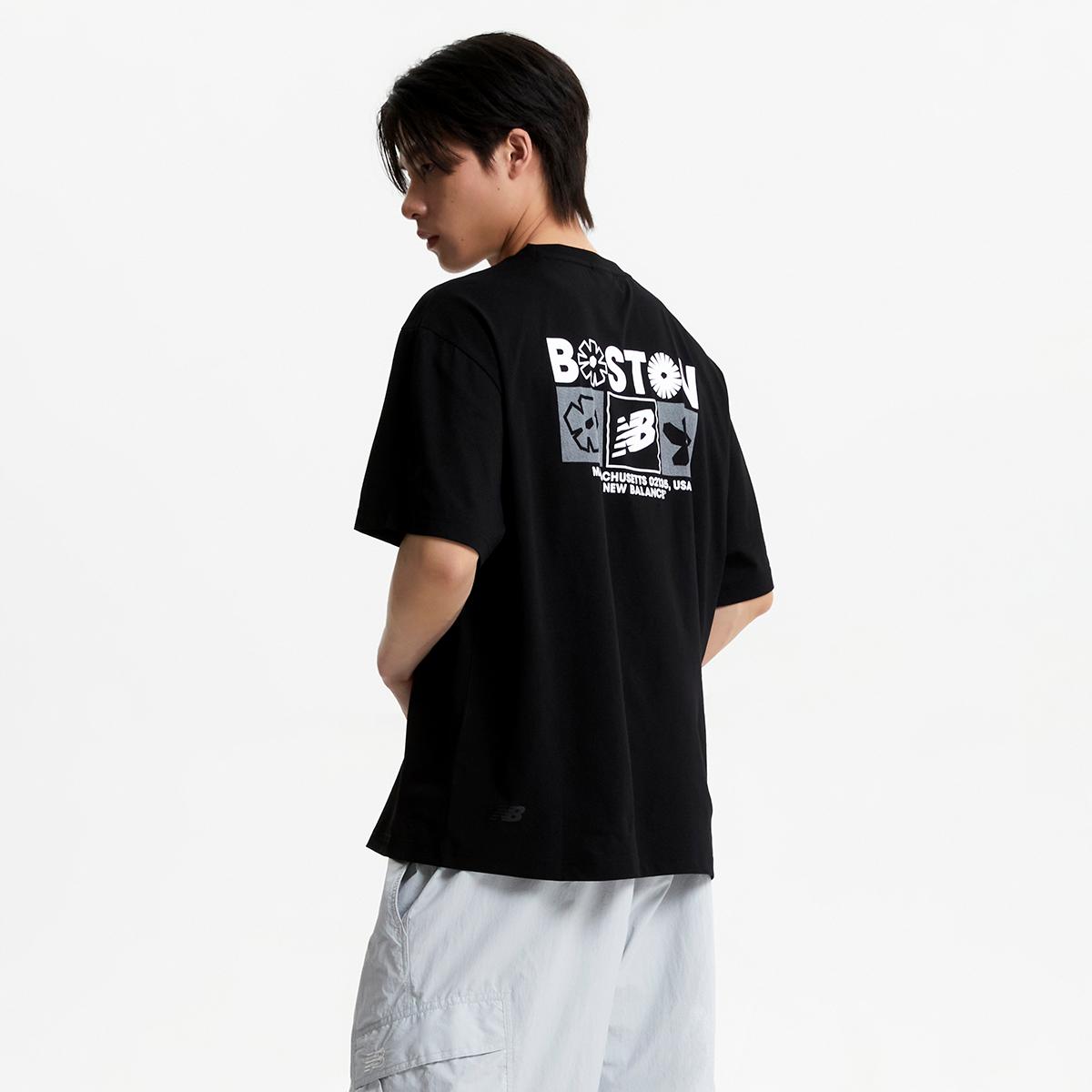 ★New Balance★ NBNEF31703 UNI FROZEN Flower Pictogram Short New Balance Uni Frozen Flower Graphic ShorT Sleeve T shirT