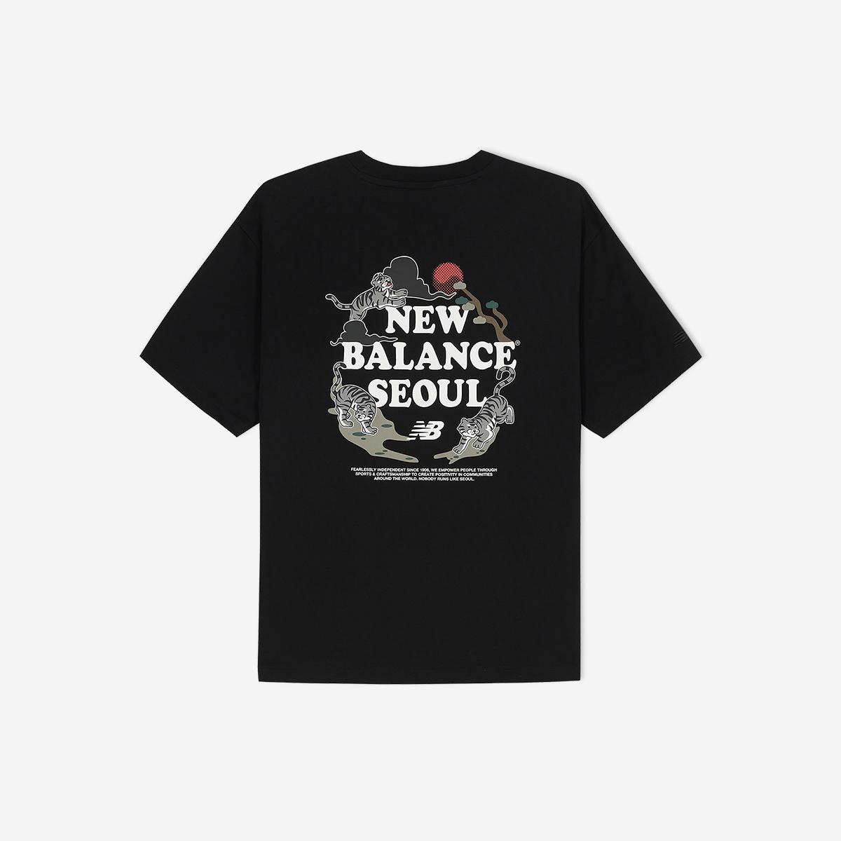 ★New Balance★ NBNEF2A063 UNI Seoul Tiger Short Sleeve T-sh New Balance UNI Seoul Tiger T-Shirts Unisex Casual Top Tee