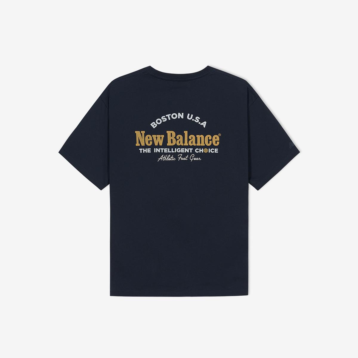 ★New Balance★ NBNEF21313 UNI FLYING BOSTON SHORT SLEEVE T- New Balance Korea - UNI 플라잉 보스턴 반팔티(SEMI OVER FIT)