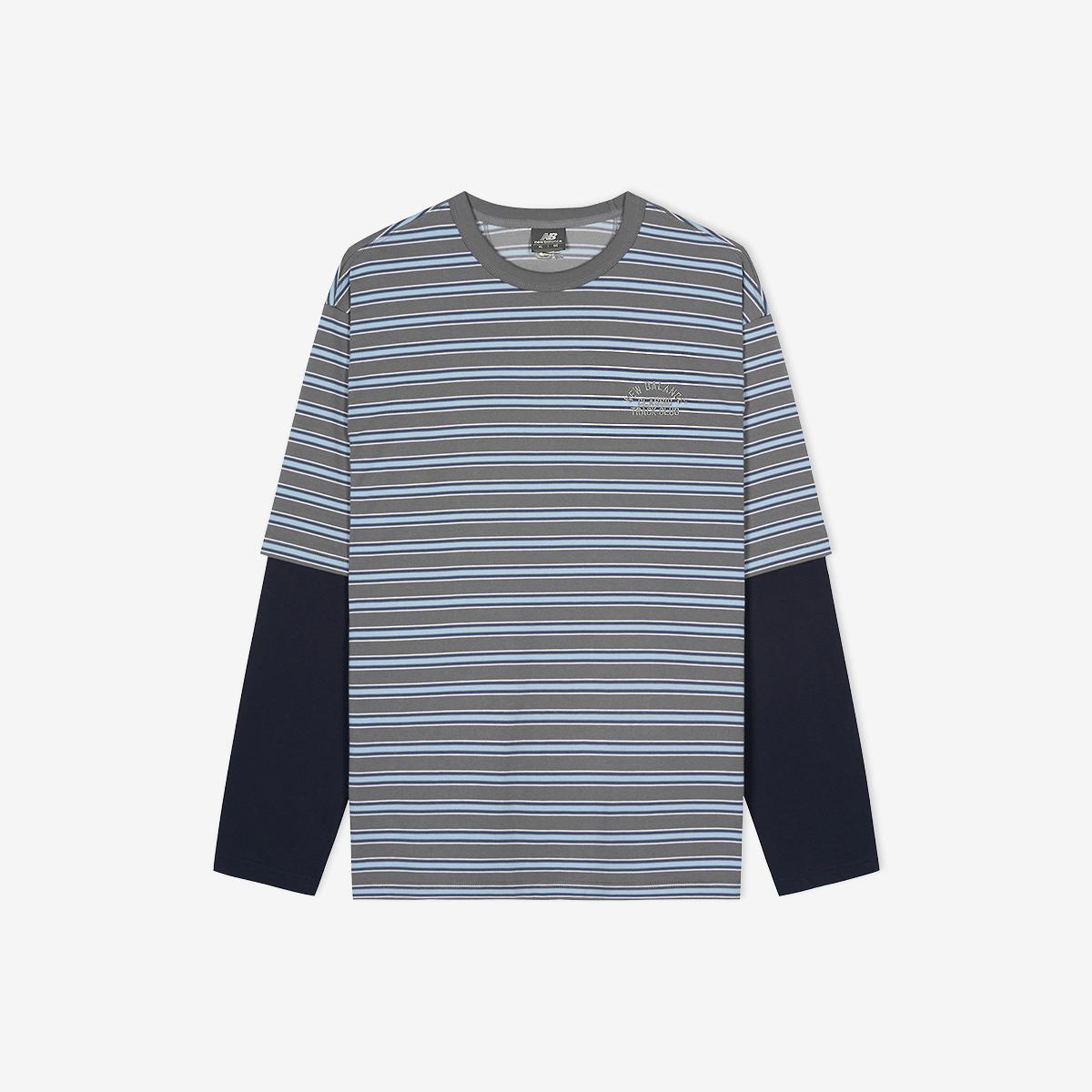 UNI 트랙 클럽 레이어드 긴팔티 (SEMI OVER FIT)