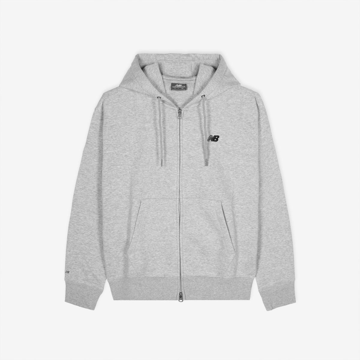 UNI 에센셜 클래식 기모 후드집업 (SEMI OVER FIT)