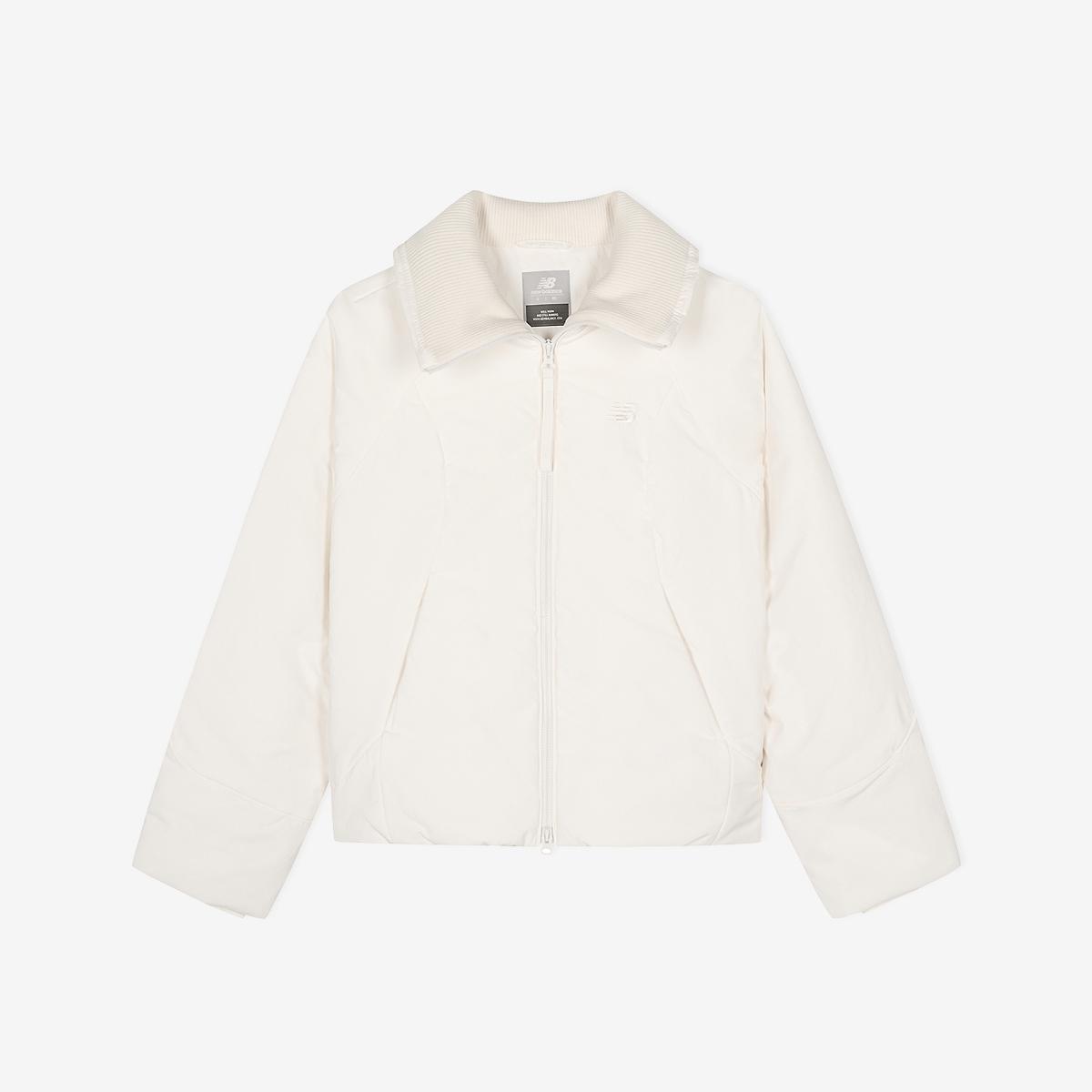 WOMEN 액티브 니트 카라 경량 패딩