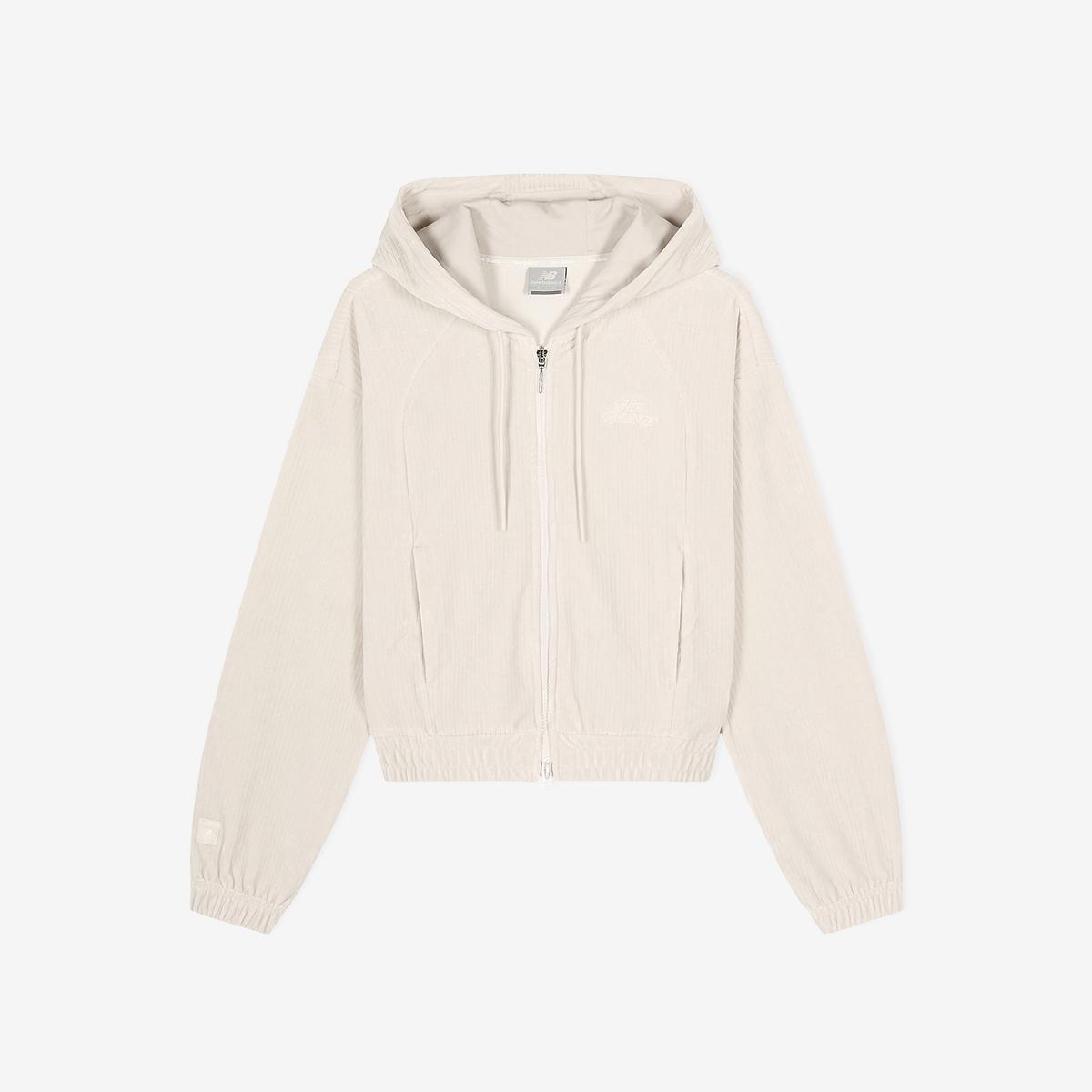 WOMEN 벨루아 골지 후드집업 (SEMI OVER FIT)