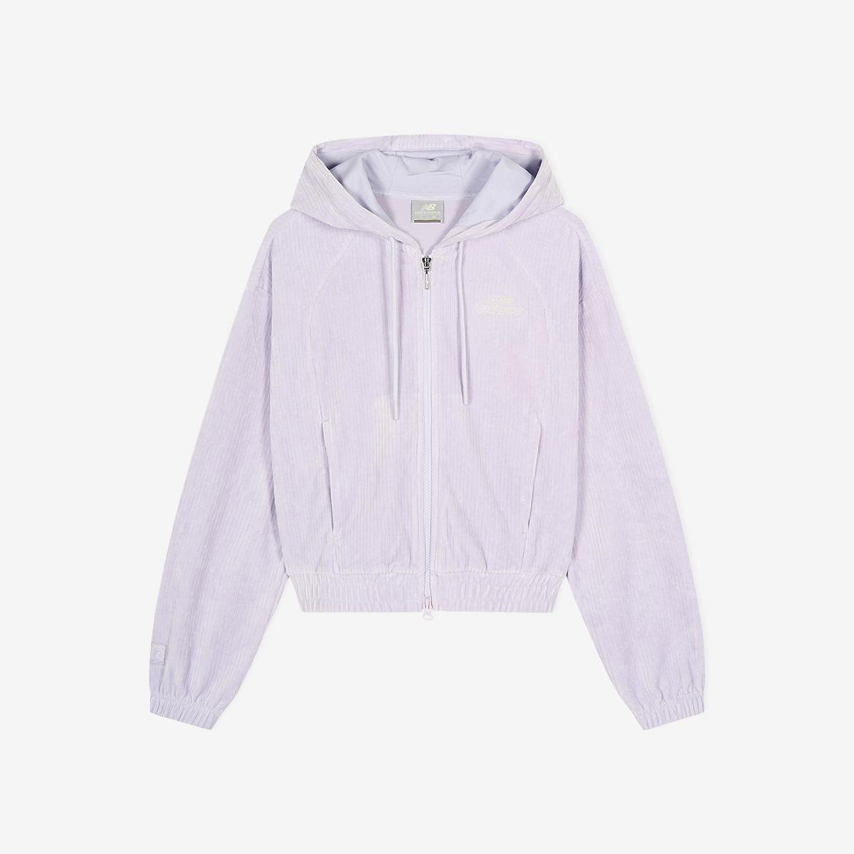 WOMEN 벨루아 골지 후드집업 (SEMI OVER FIT)