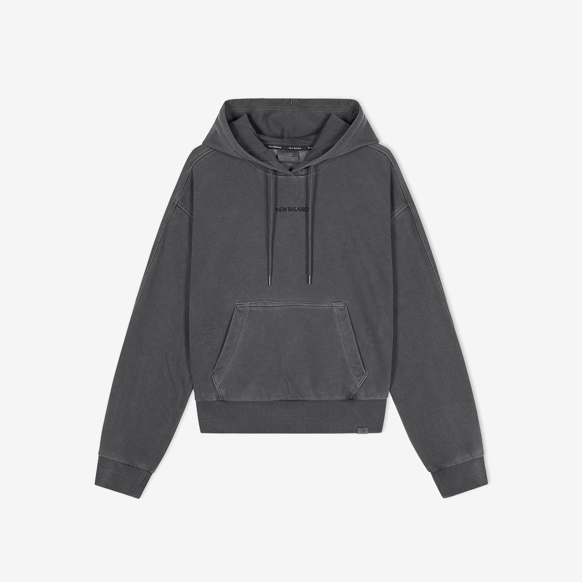 WOMEN 에센셜 다잉 기모 후드티 (OVER FIT)