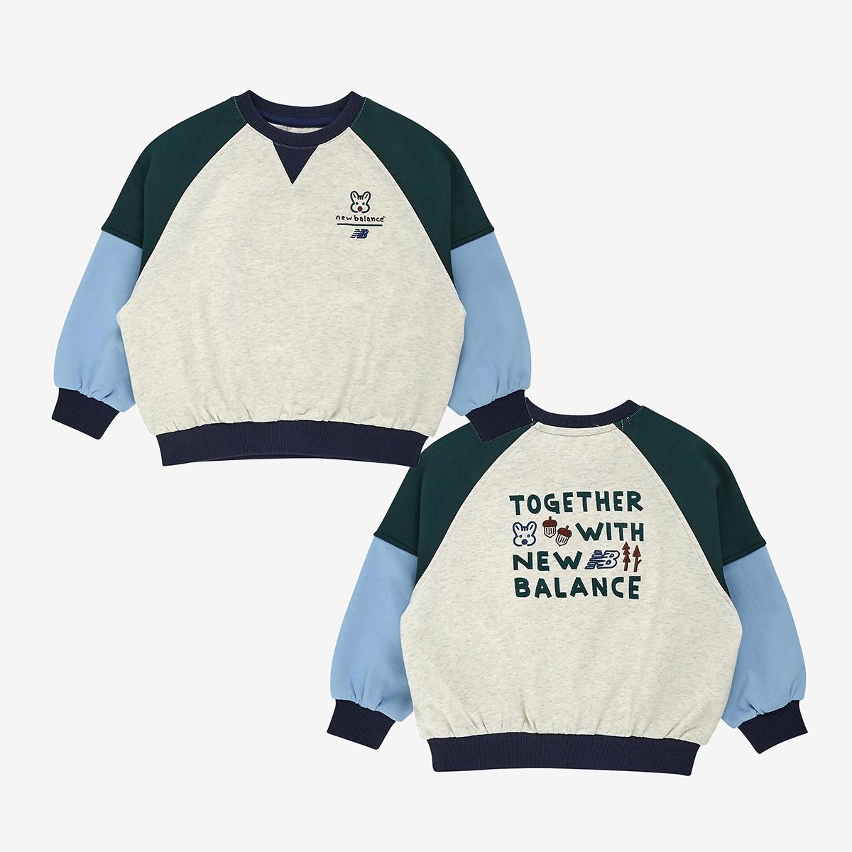 Merry corduroy_배색 라글란 맨투맨