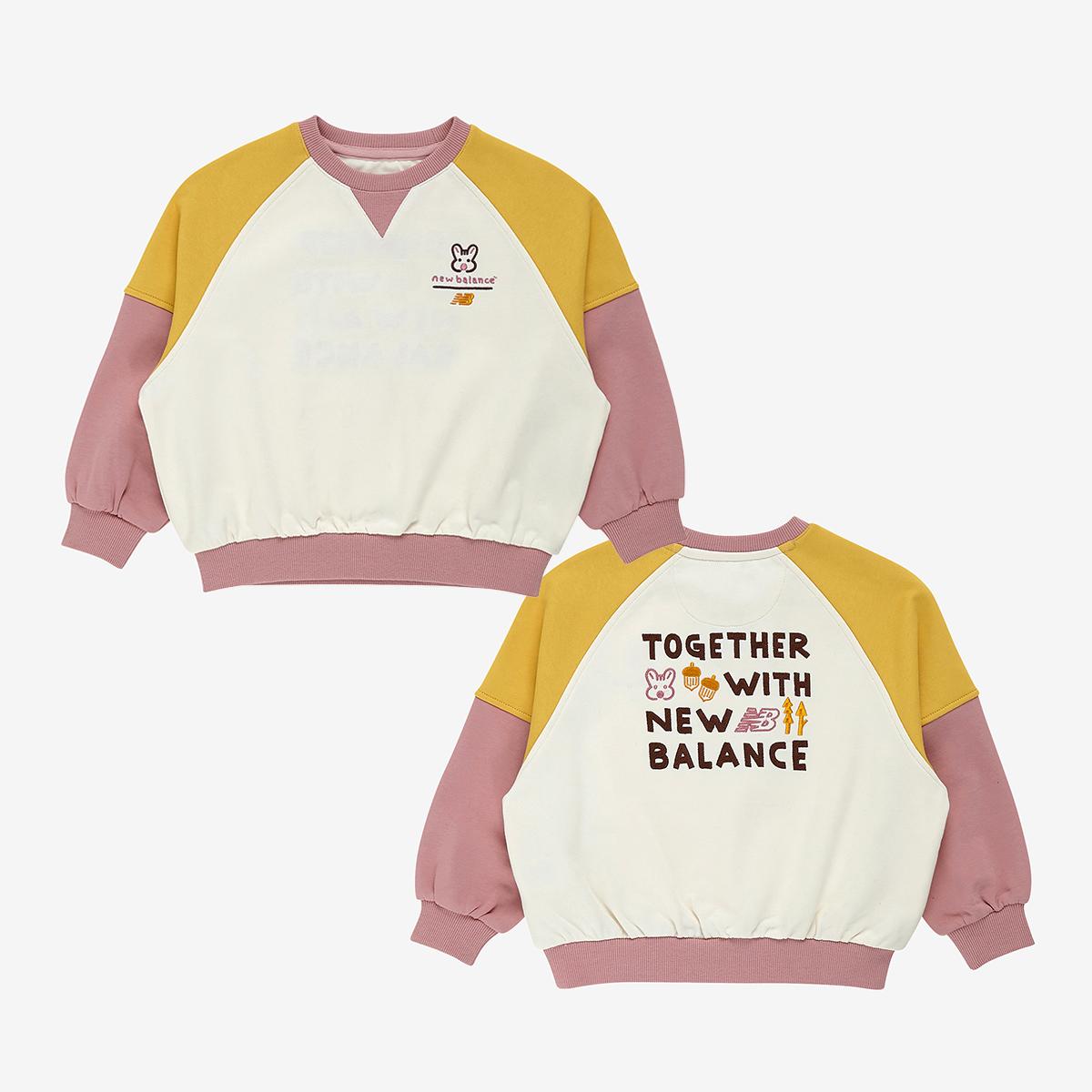 Merry corduroy_배색 라글란 맨투맨