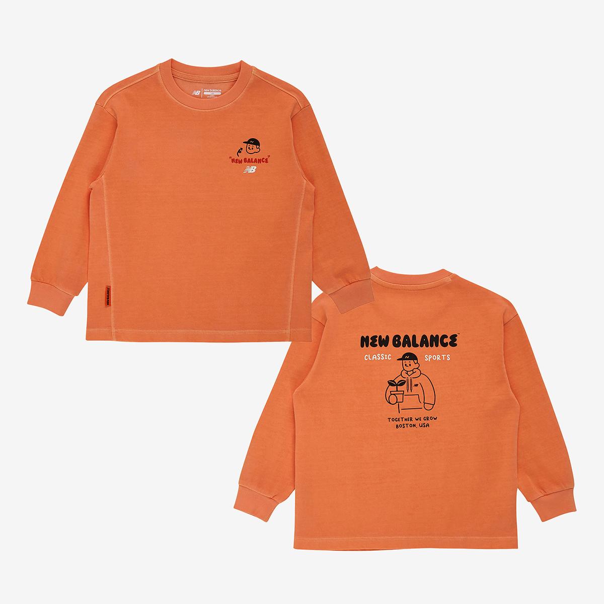 WE GROW TOGETHER_일러스트 피그먼트 긴팔티