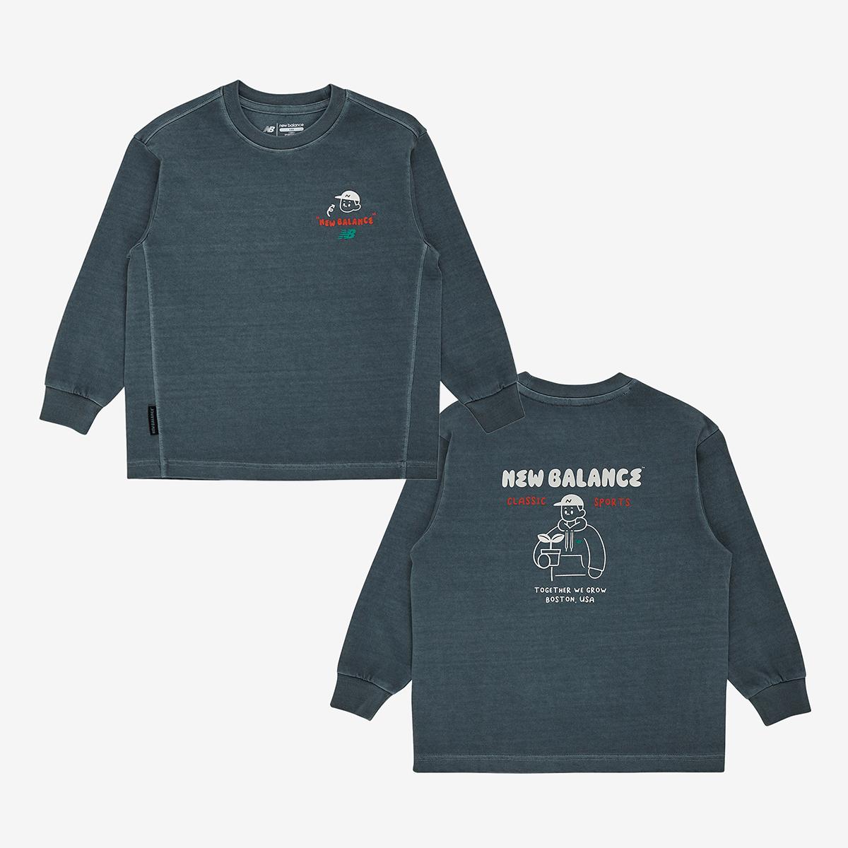 WE GROW TOGETHER_일러스트 피그먼트 긴팔티