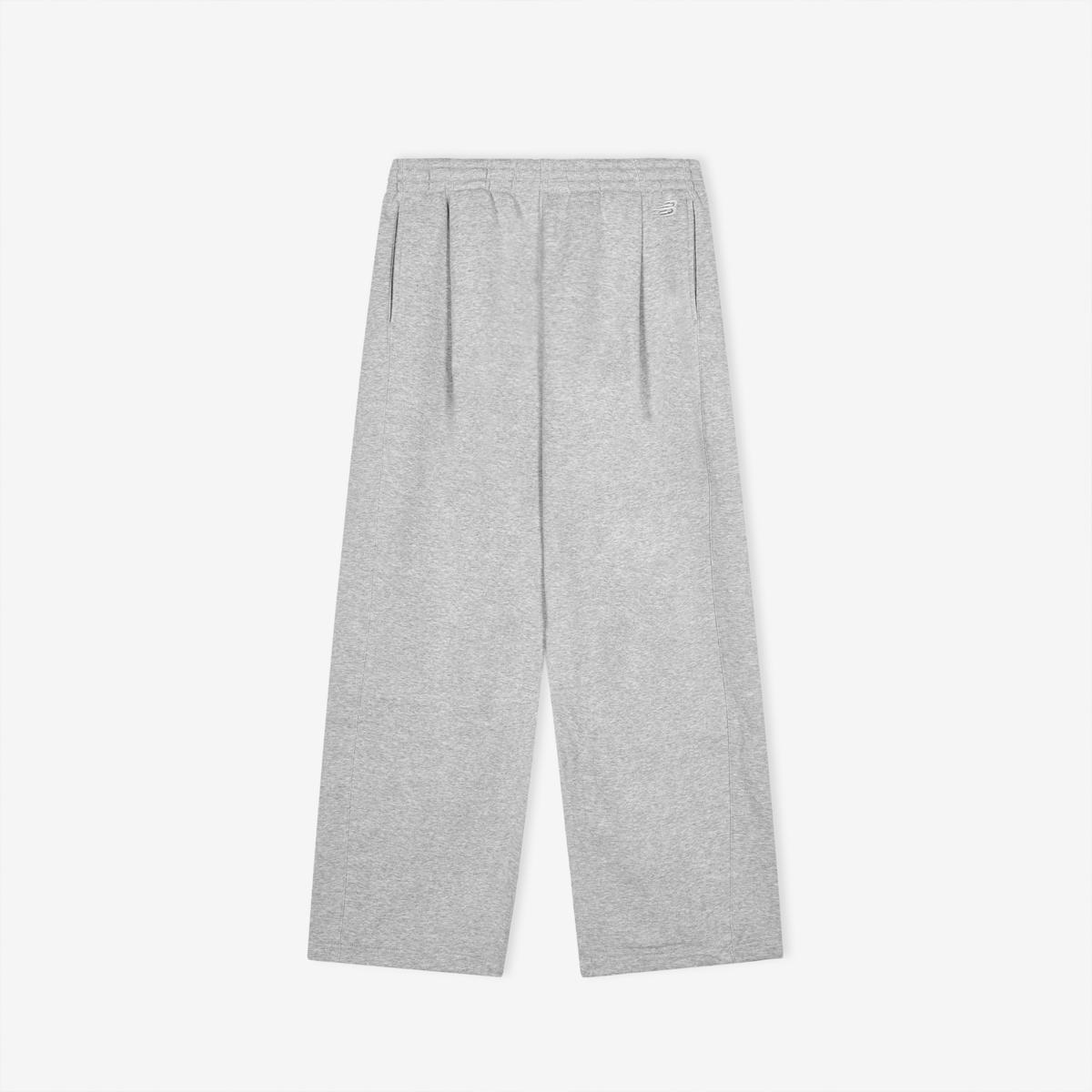 UNI 에센셜 클래식 기모 사이드턱 오버와이드 팬츠