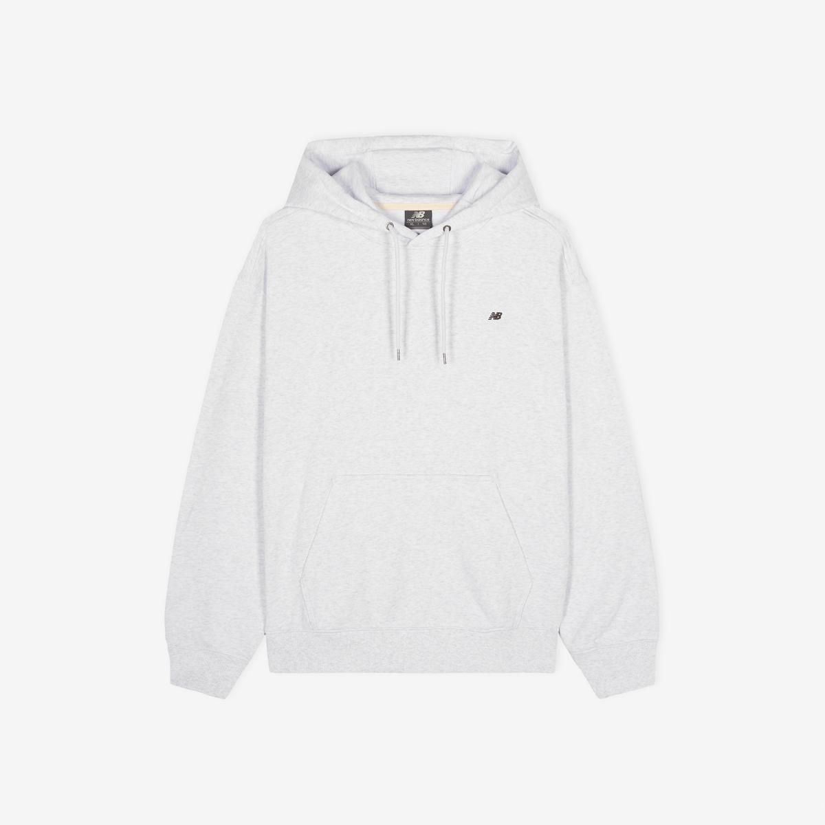 [무료반품] UNI 에센셜 스몰로고 후드티 (SEMI OVER FIT)