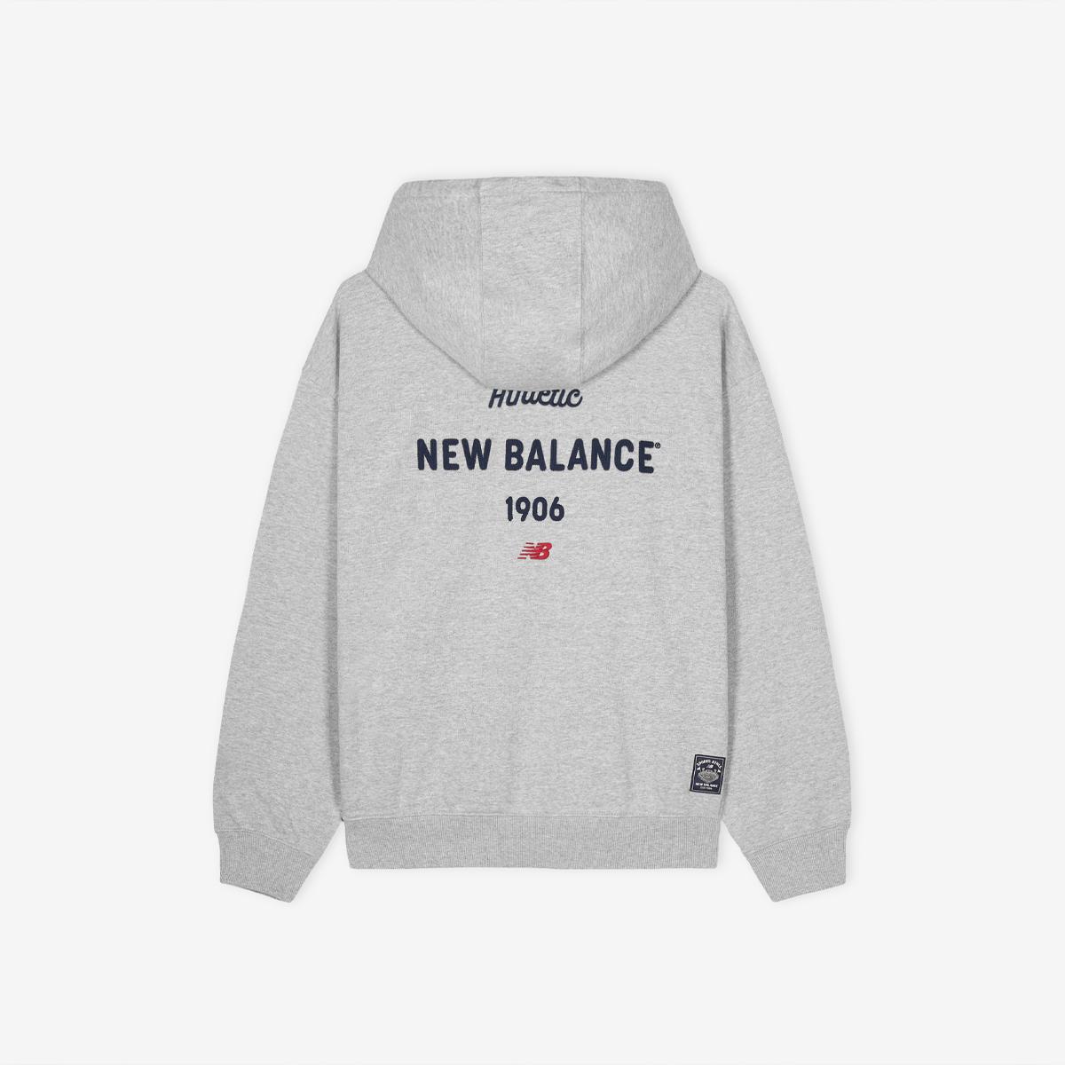 UNI NEW GREY 등판 그래픽 후드티