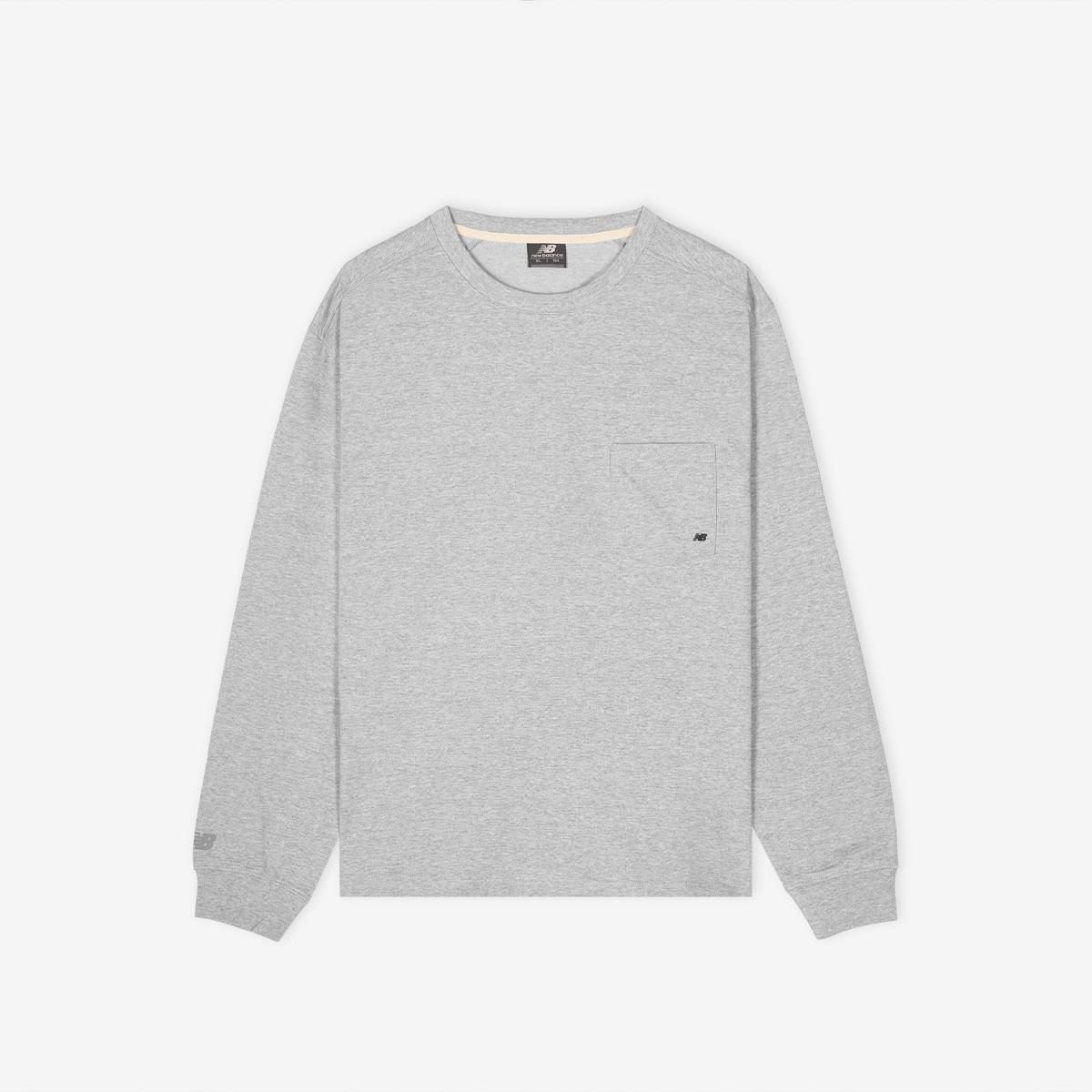 UNI NEW GREY 포켓 긴팔티