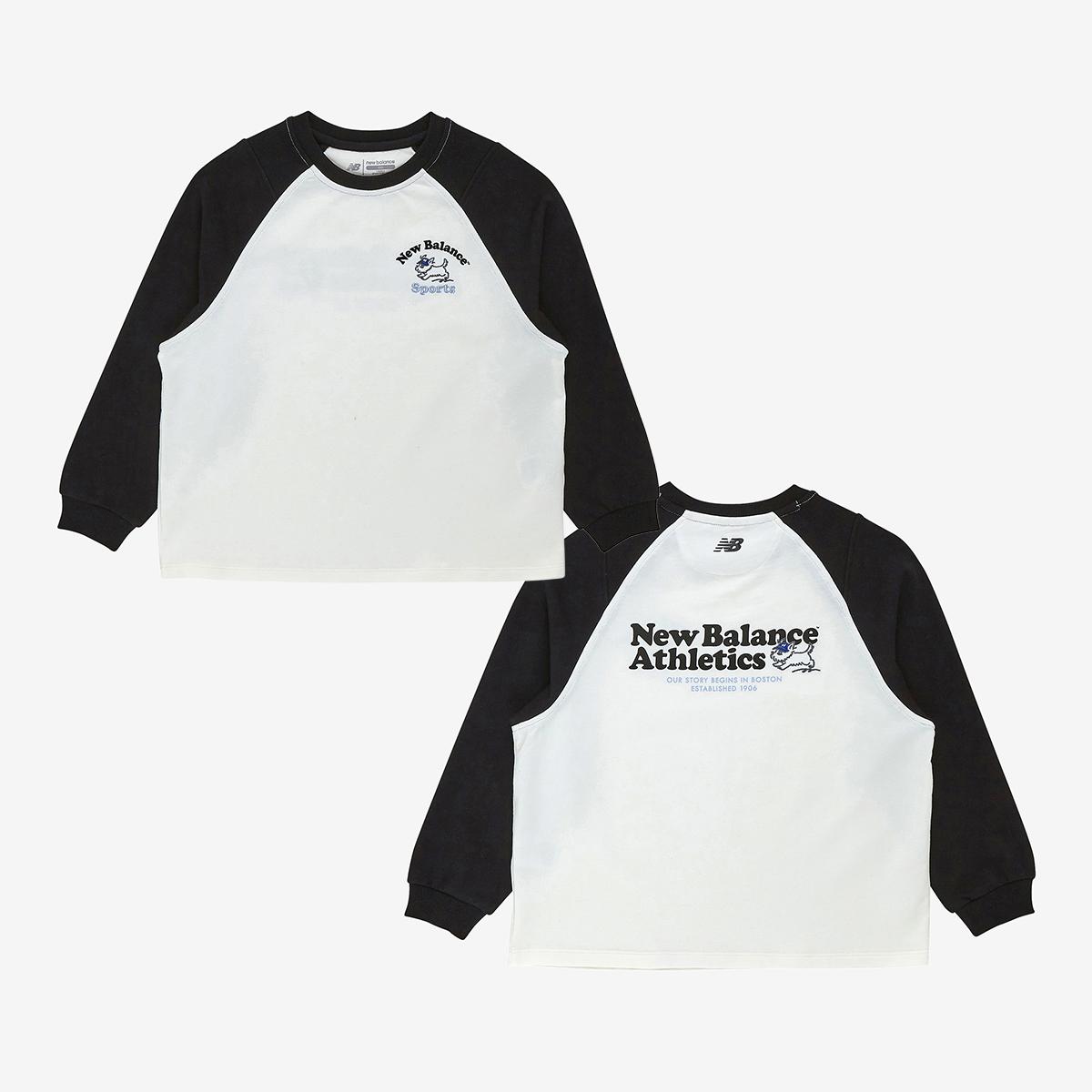 Little Puppy_세미 오버핏 라글란 맨투맨