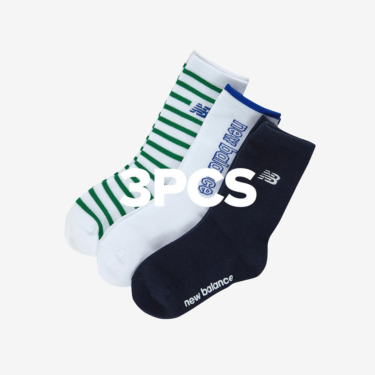 [3PCS] 포인트 장목 양말 박스