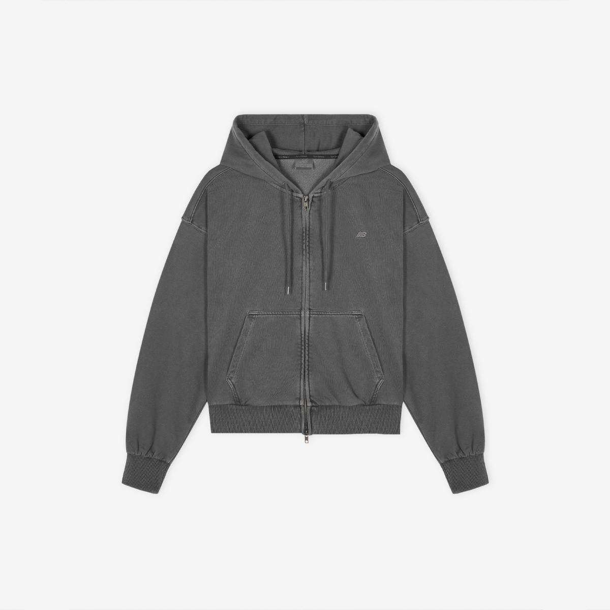 WOMEN 에센셜 다잉 후드집업 (OVER FIT)