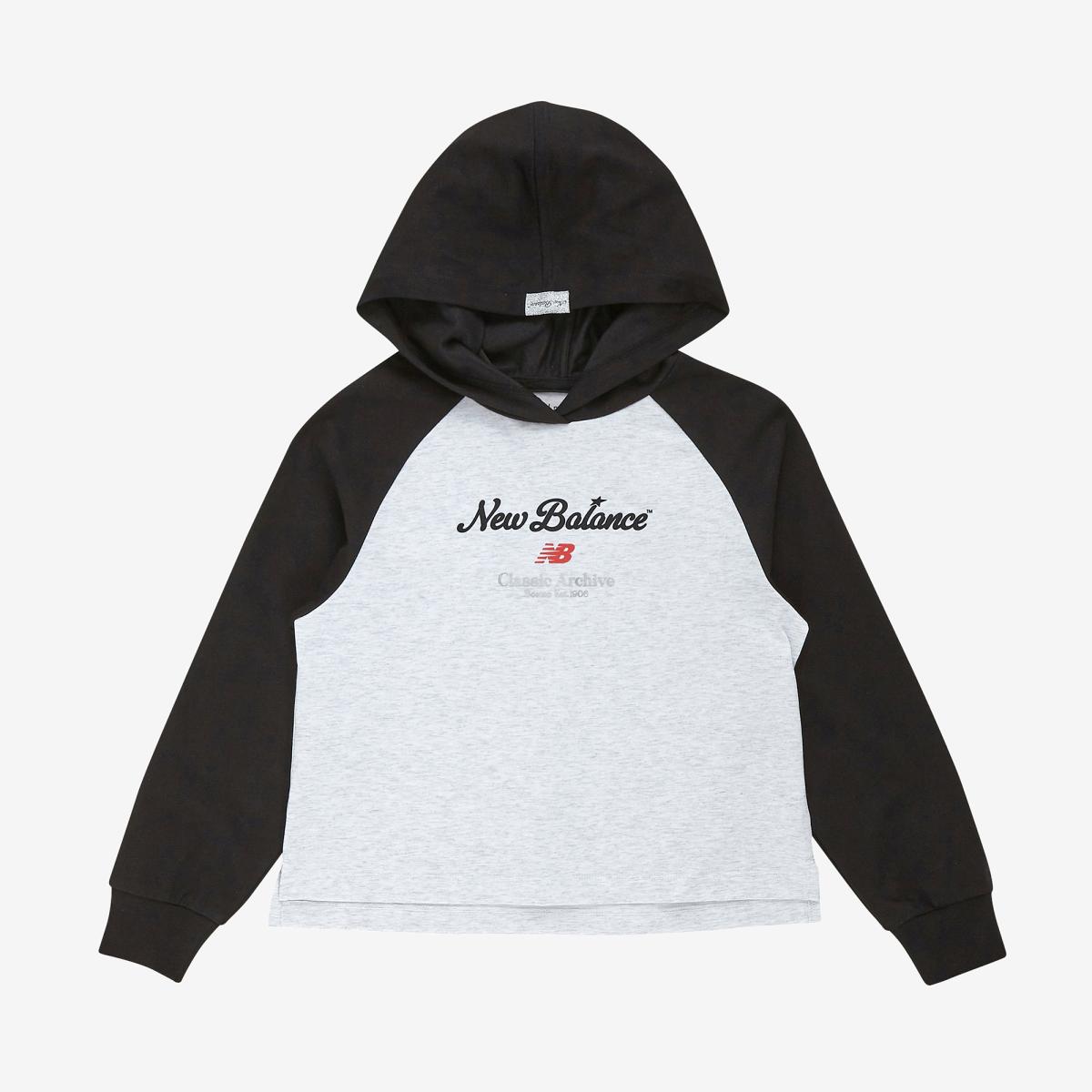 NBSC_슬림핏 라글란 후드 티셔츠