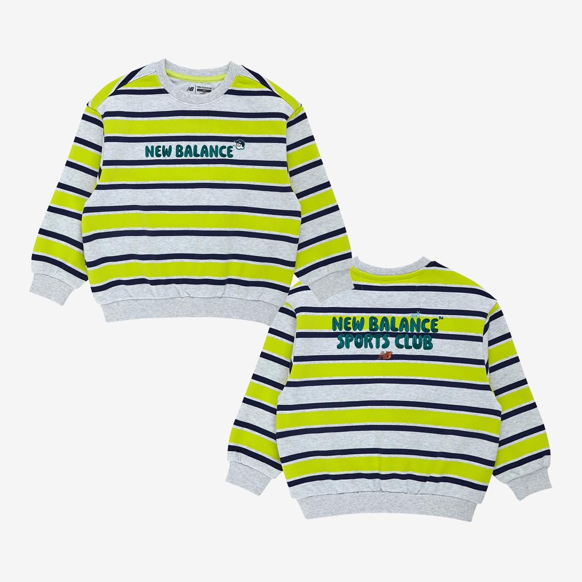 WE GROW TOGETHER_멀티스트라이프 스웻셔츠