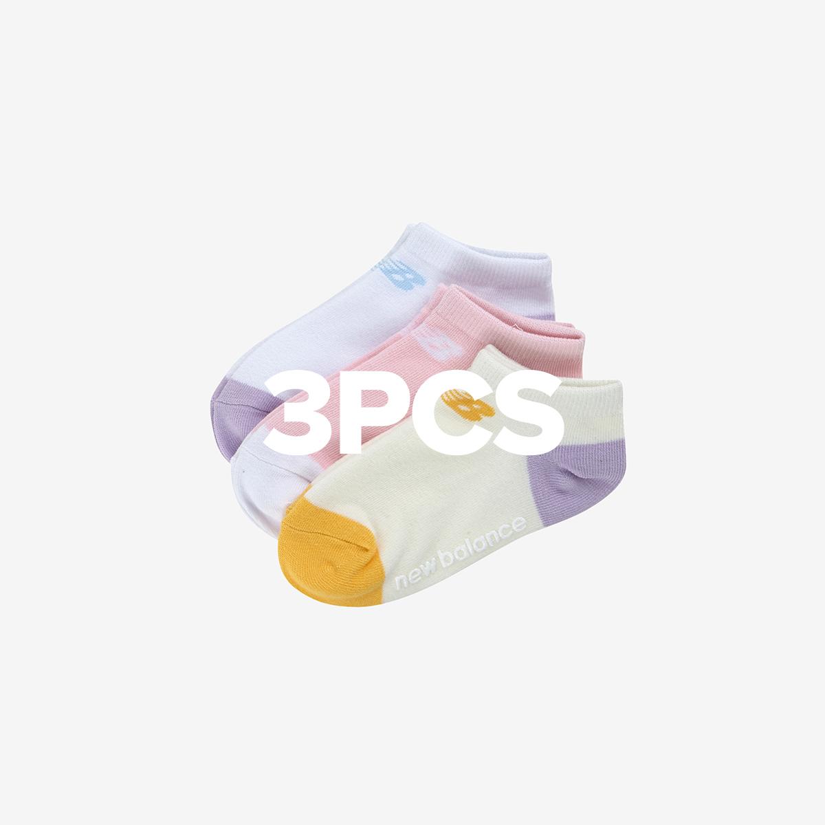[3PCS] 배색 단목 양말
