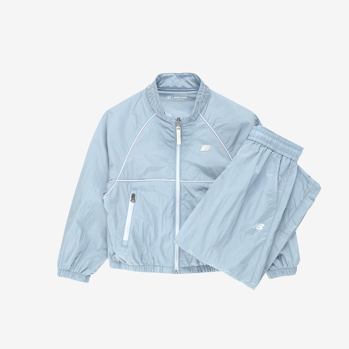 [2PCS] 넥 셔링 바람막이 우븐 팬츠 셋업