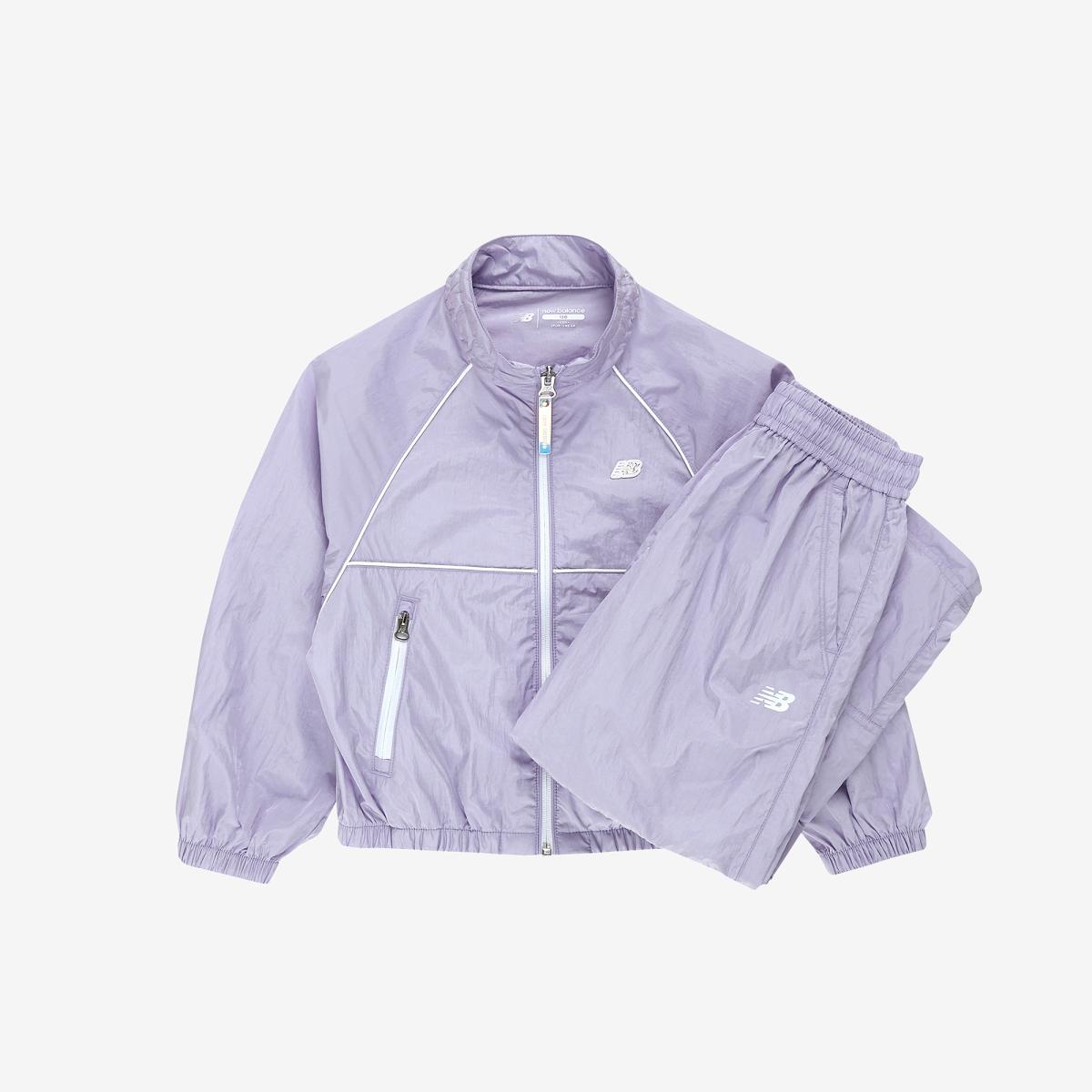 [2PCS] 넥 셔링 바람막이 우븐 팬츠 셋업