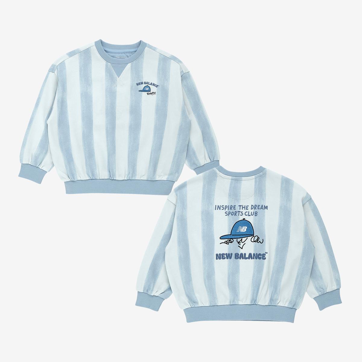 Ready Set Rugby!_세로 스트라이프 라운드넥 스웻셔츠