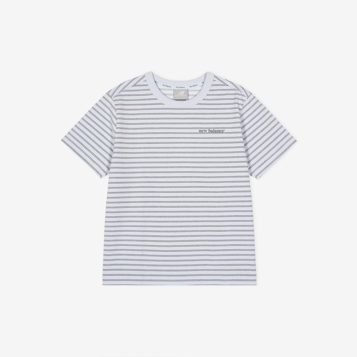 WOMEN 에센셜 베이직 스트라이프 반팔티 (STANDARD FIT)