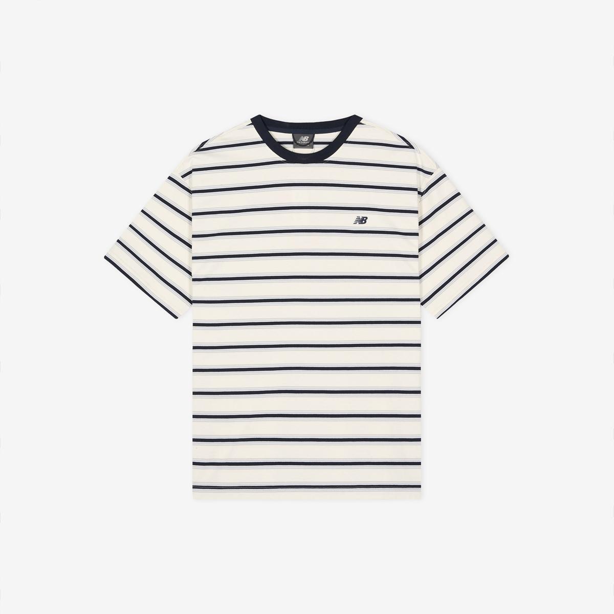 UNI 트랙 클럽 스트라이프 반팔티 (SEMI OVER FIT)