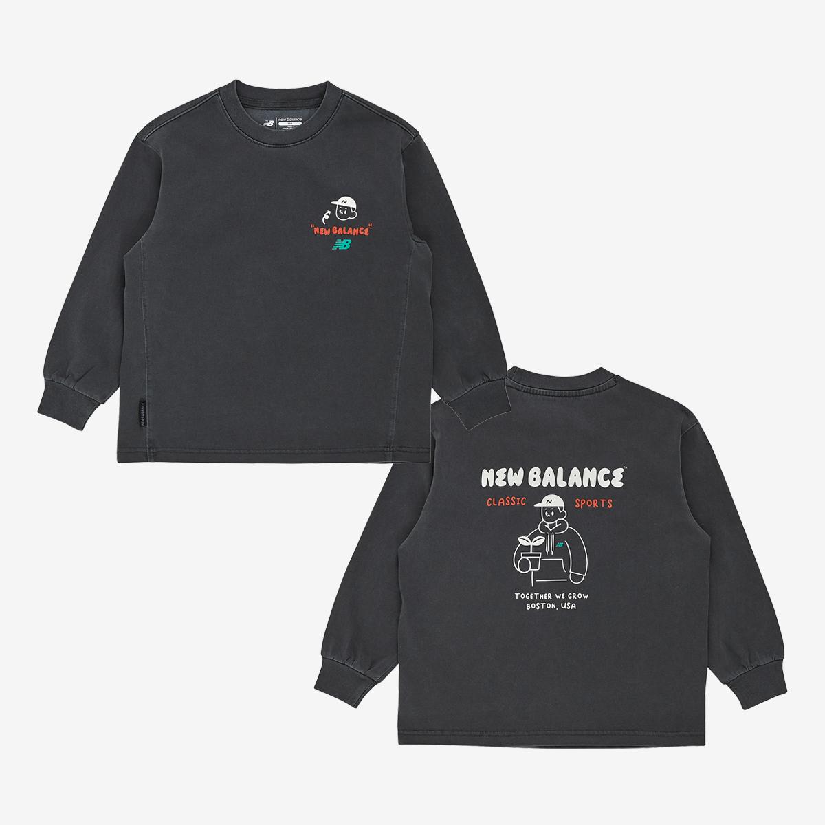 WE GROW TOGETHER_일러스트 피그먼트 긴팔티