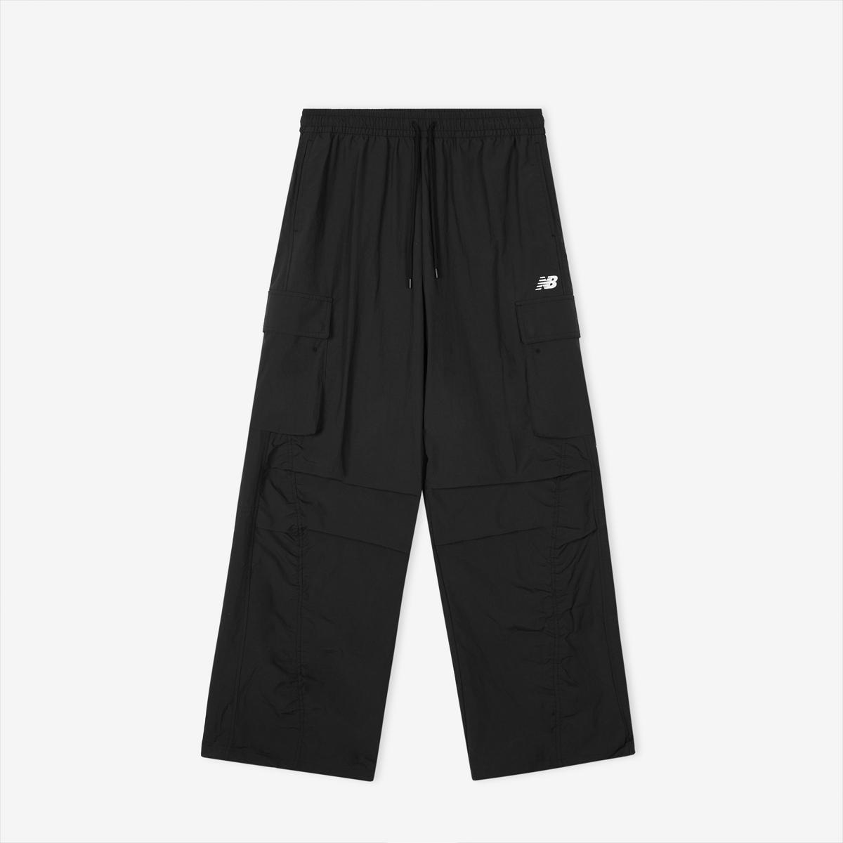 WOMEN 에센셜 경량 우븐 카고 와이드 팬츠