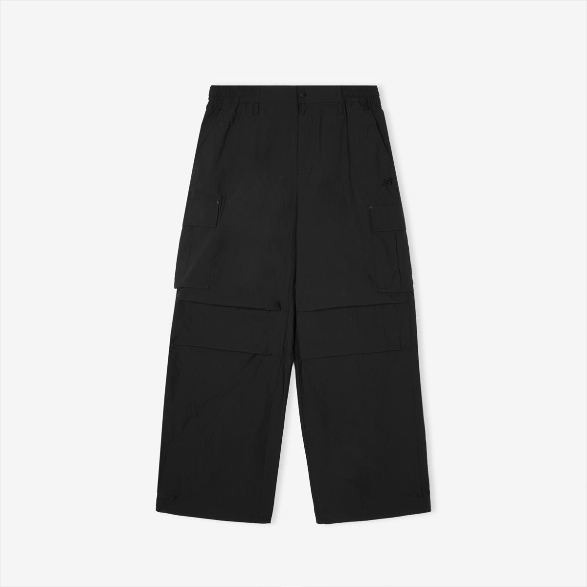 UNI FROZEN 코튼라이크 카고 와이드 팬츠