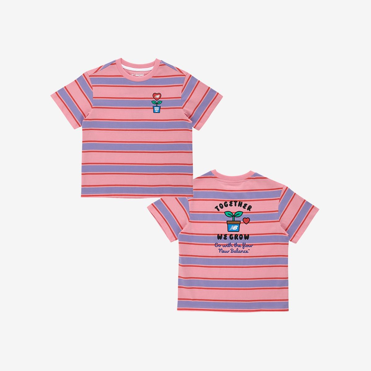 WE GROW TOGETHER  _ 스트라이프 반팔티