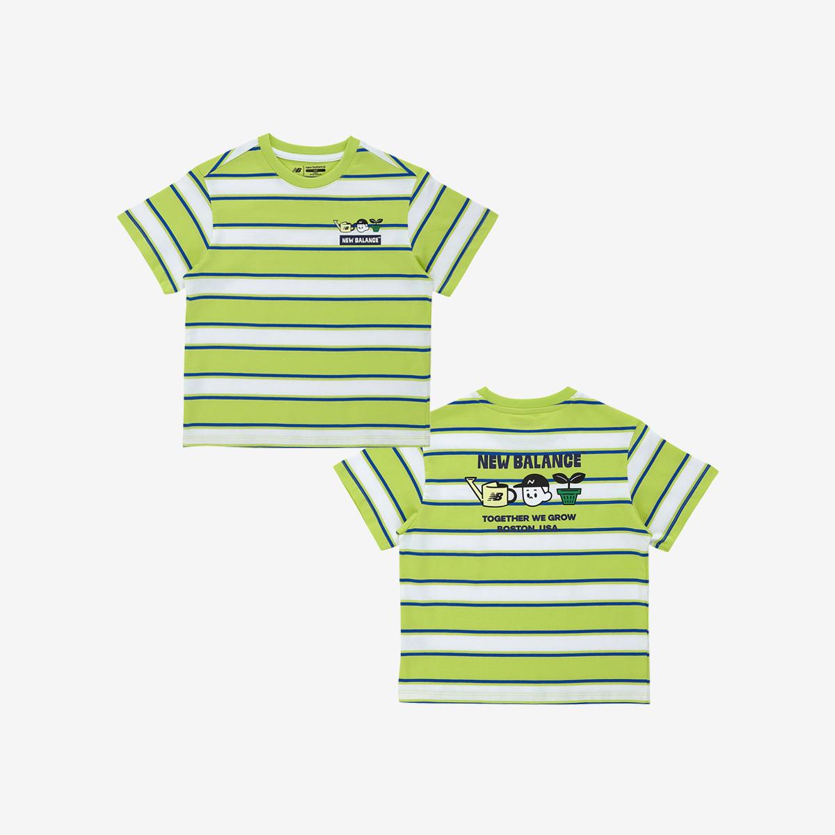 WE GROW TOGETHER  _ 스트라이프 반팔티