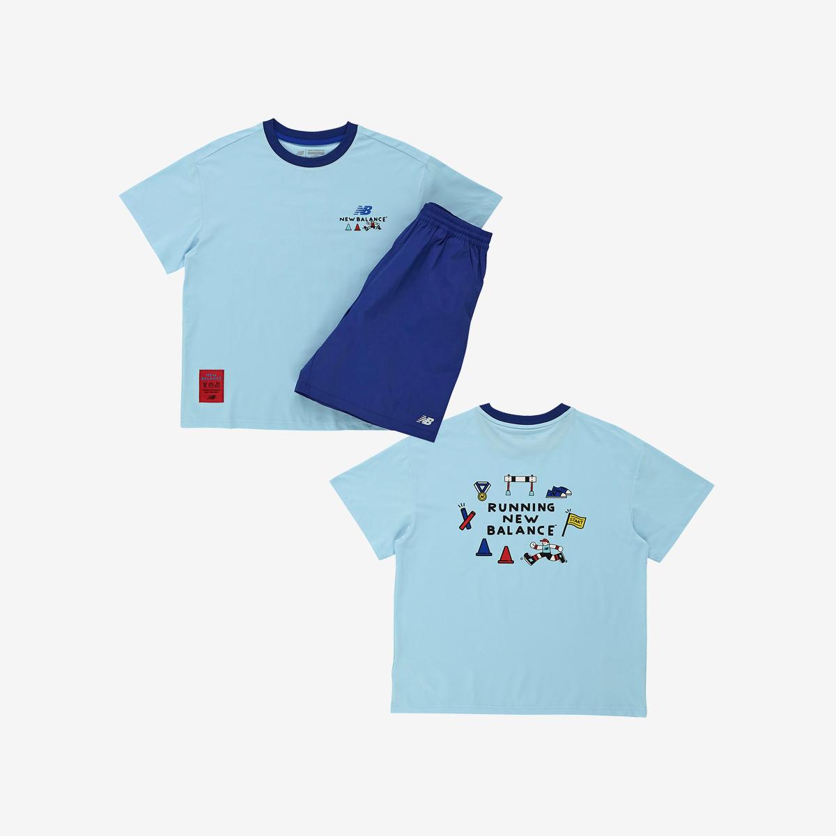 Run Festival_쿨터치 반팔티 + 우븐 스트레치 팬츠 셋업