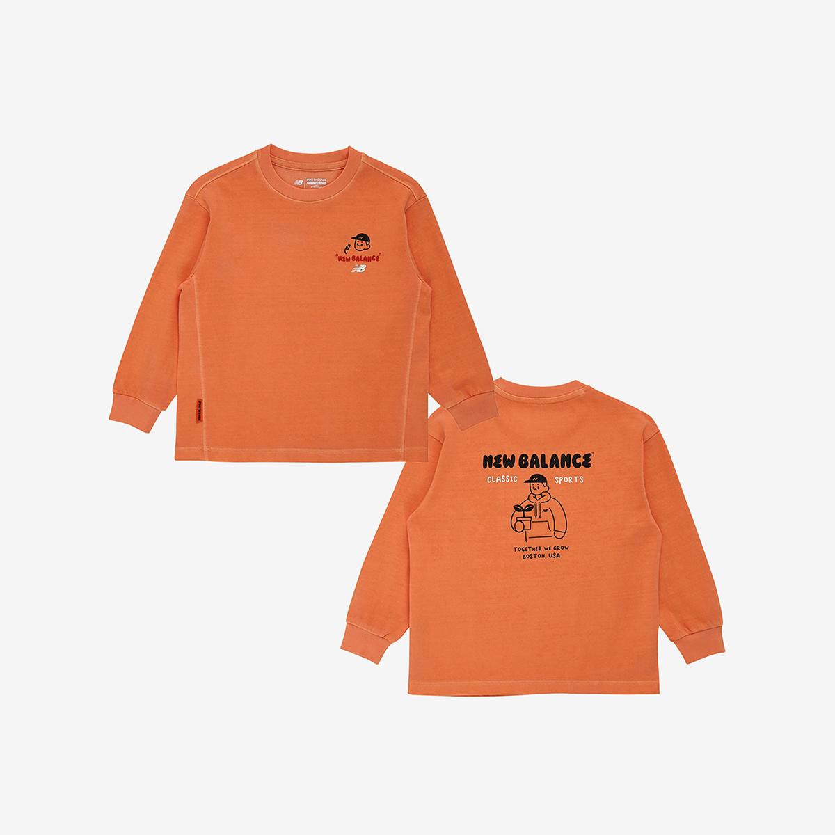 WE GROW TOGETHER_일러스트 피그먼트 긴팔티