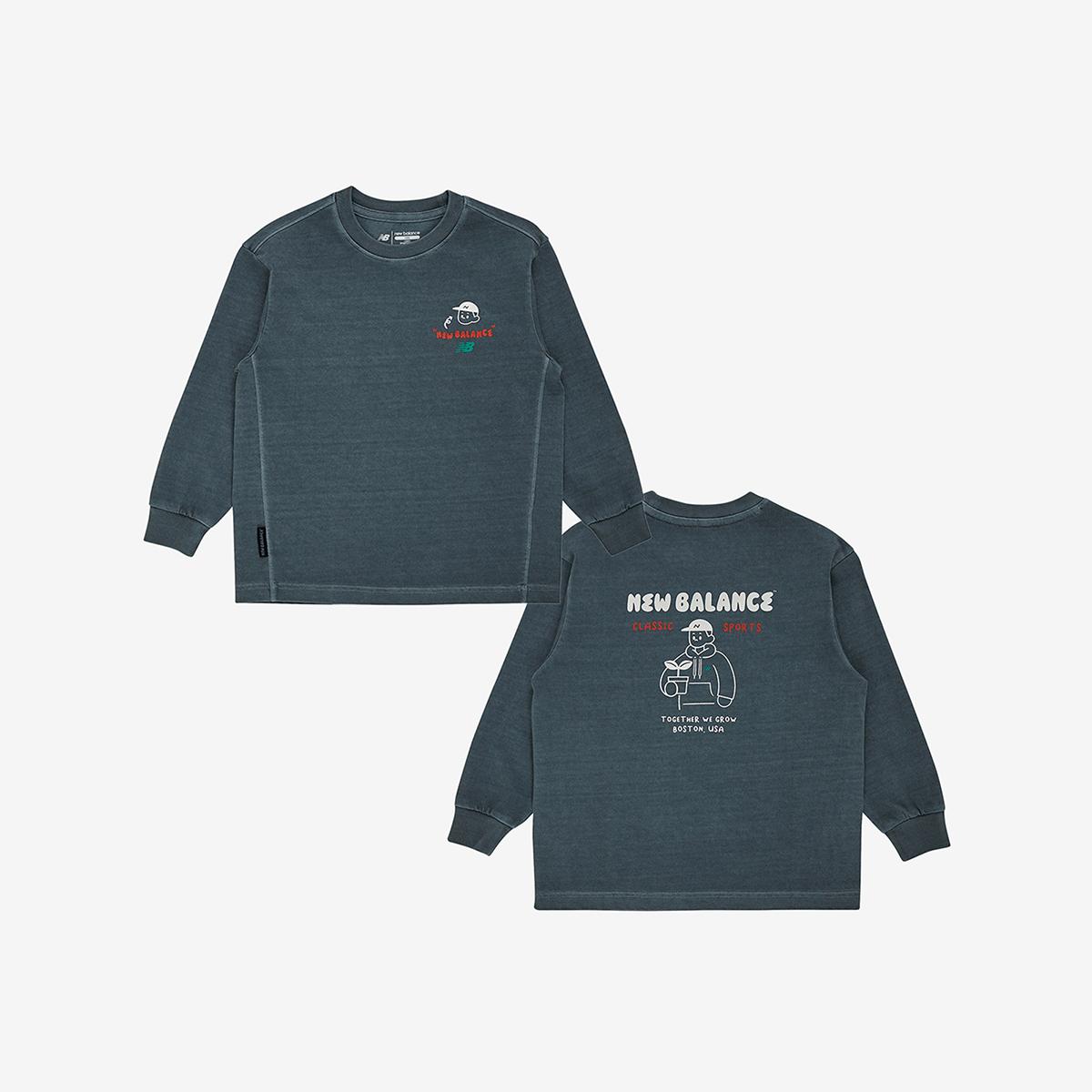 WE GROW TOGETHER_일러스트 피그먼트 긴팔티