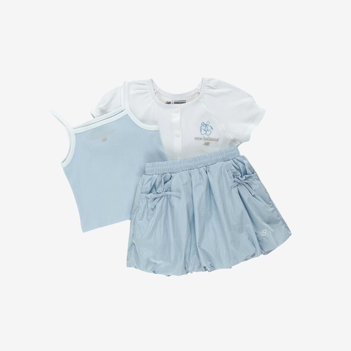 [3PCS] NBgC_가디건 + 벌룬 스커트 셋업