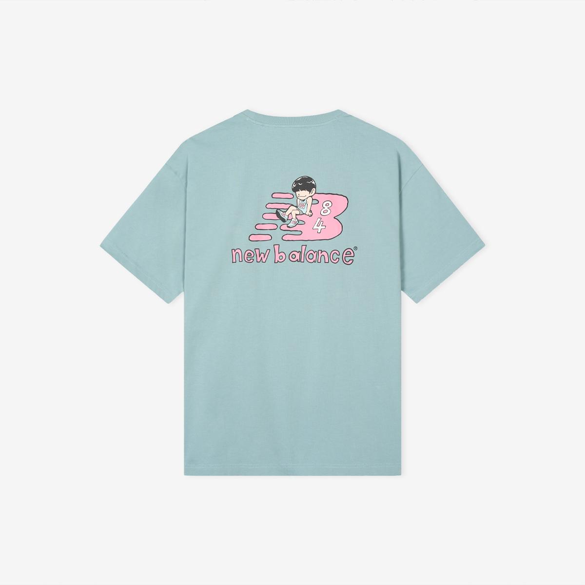 UNI 살라고뛴다 그래픽 반팔티 (SEMI OVER FIT)