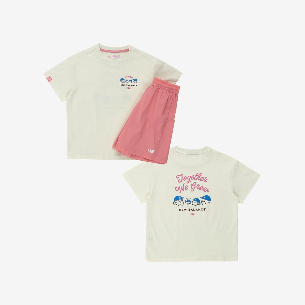 Sweet home_패밀리 일러스트 반팔 셋업