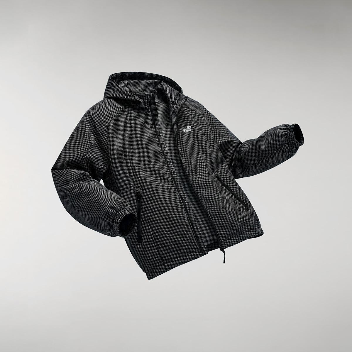 GRID PACK_체크 홑겹 바람막이