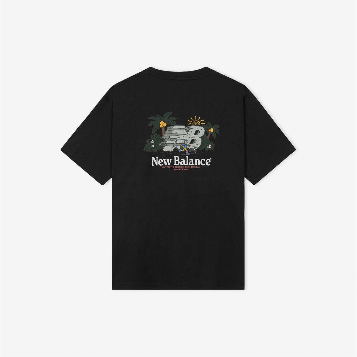 [무료반품] UNI NB 프렌즈 썬라이즈 반팔티 (SEMI OVER FIT)