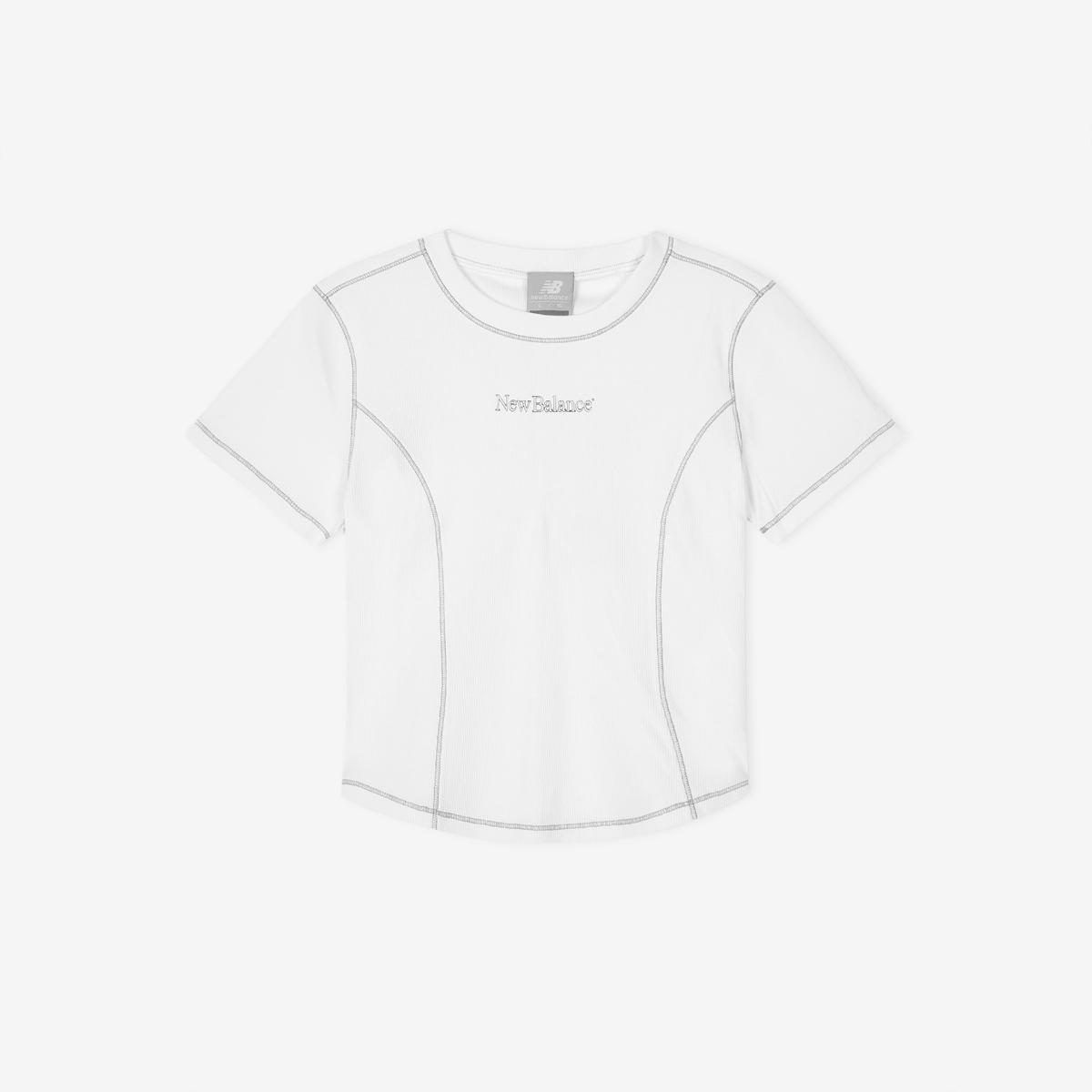 WOMEN 에센셜 골지 반팔티 (SLIM FIT)