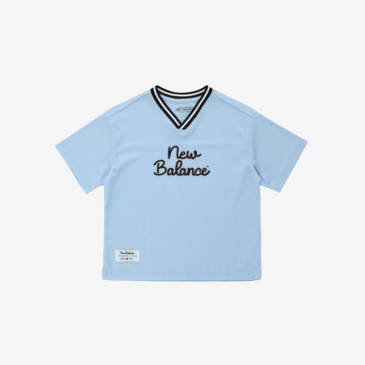 METALIC SUMMER_V넥 저지 반팔티