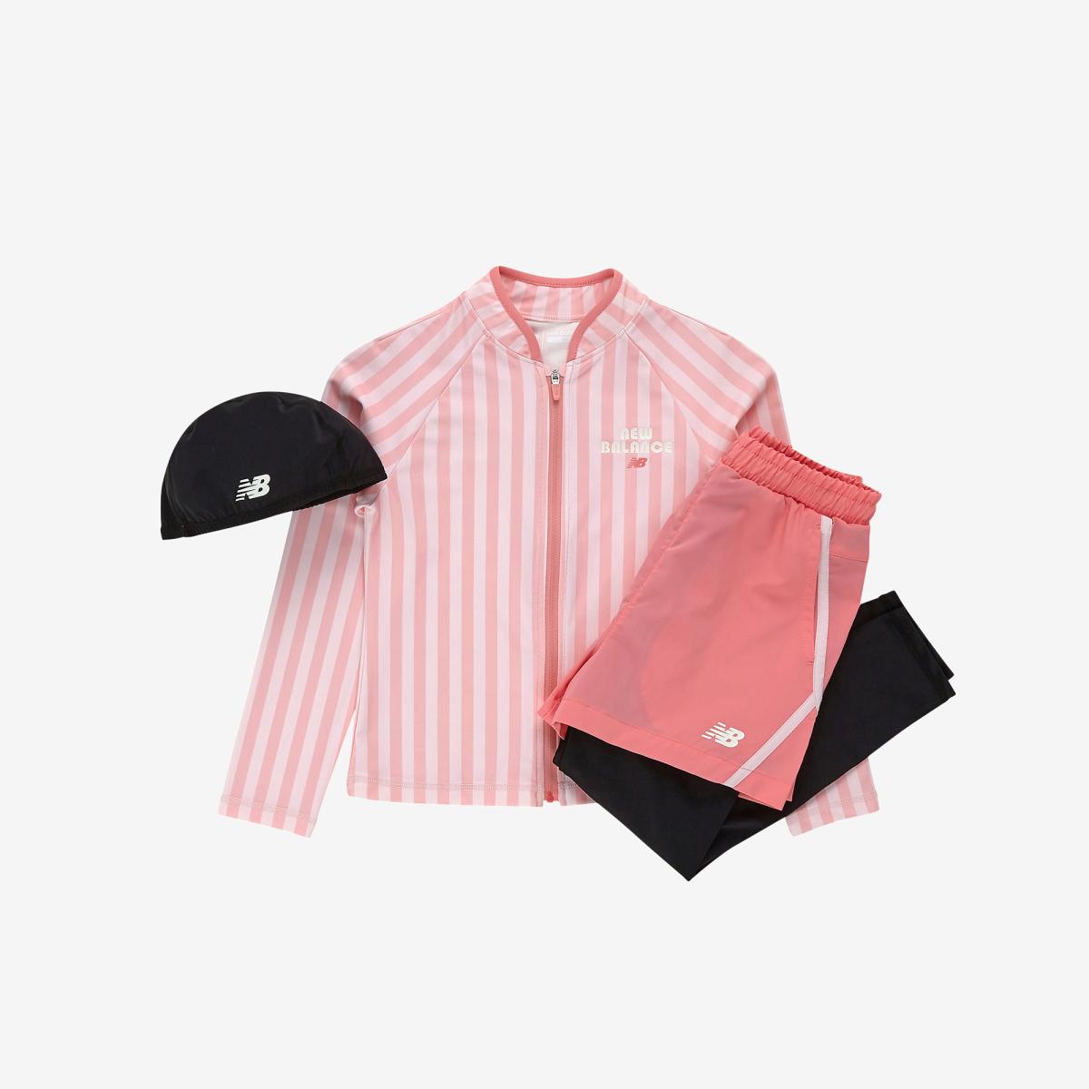NBgC Cherry Blossom_2IN1 패턴 풀집업 래쉬가드 셋업