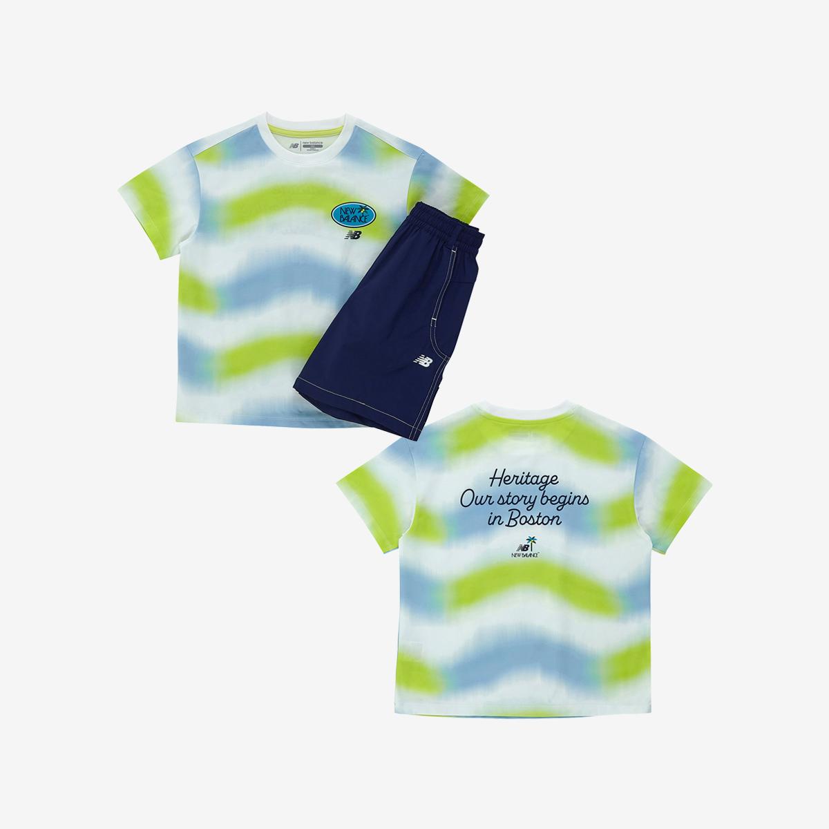 SUMMER WAVE_타이다잉 반팔셋업