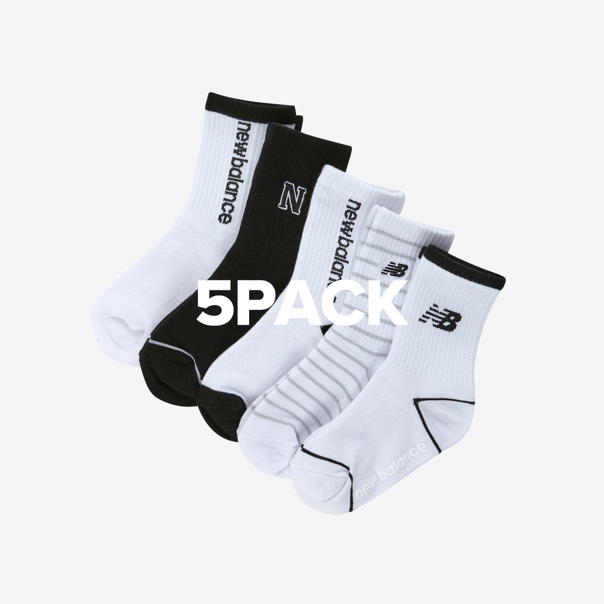[5PCS] 에센셜 장목 양말 박스