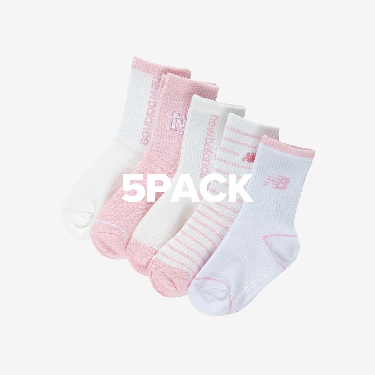 [5PCS] 에센셜 장목 양말 박스